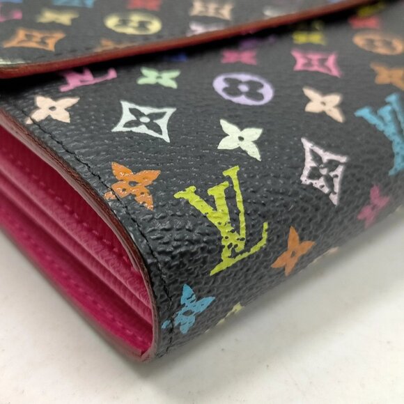 Authentic Louis Vuitton Monogram MultiColor Leather Wallet mn518-113025 - Picture 4 of 9